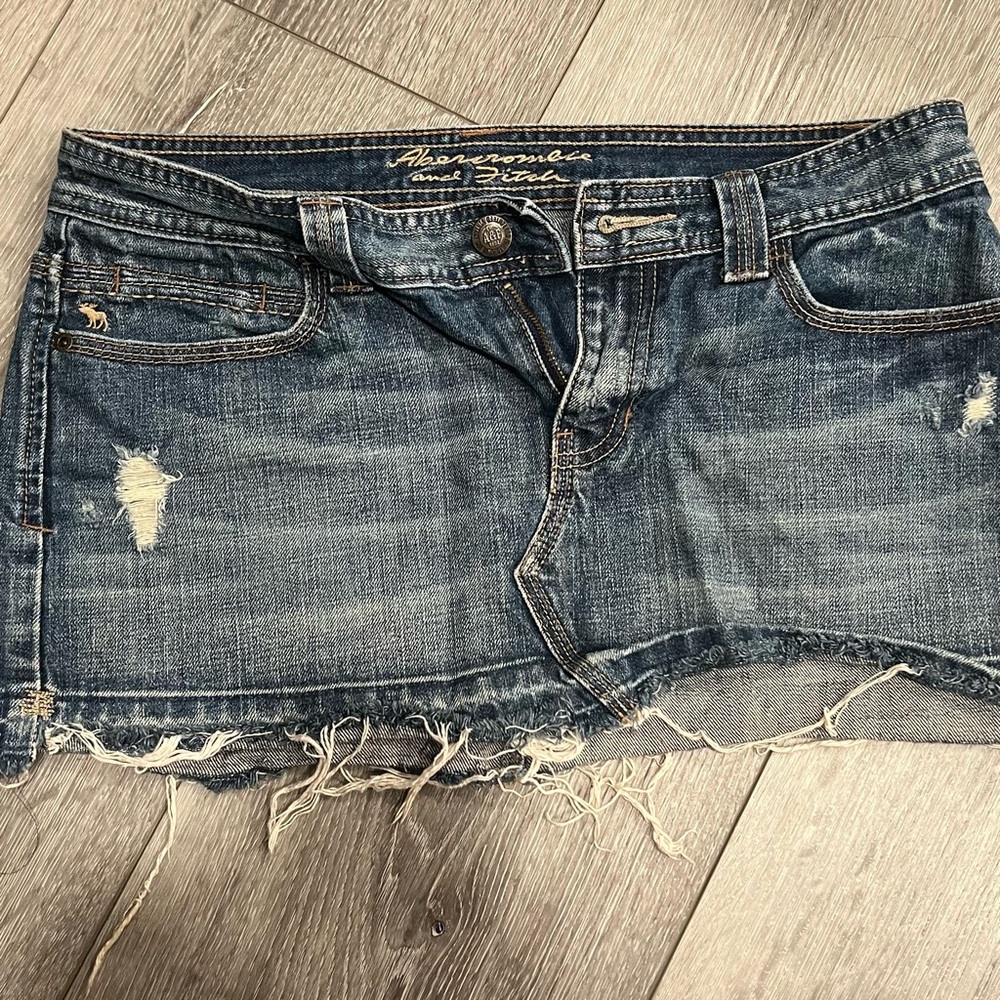 Abercrombie & Fitch Blue Denim Skirt